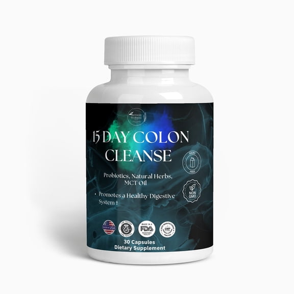 15 Day Colon Cleanse, Natural, Fast Acting-Constipation Relief, Detox, Relieves Bloating-Lab Tested, Made in USA