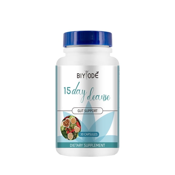 Senna Leaf Extract 15 Day Gut Cleanse Capsules, Gut & Digestive Health Support Dietary Supplement, 30 Count