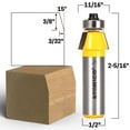 thumbnail image 1 of 15 Degree Bevel Trim Router Bit - 1/2" Shank - Yonico 14935, 1 of 1