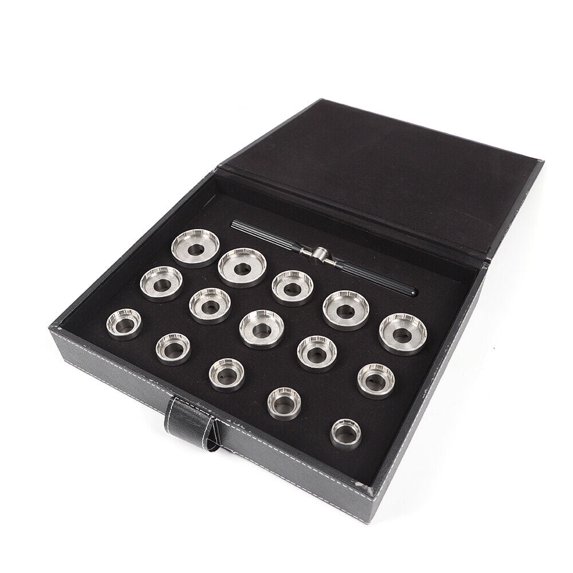 15 Dies Watch Back Case Opener Breitling Removal Tool Opening Molds Back Bottle Opener Kit