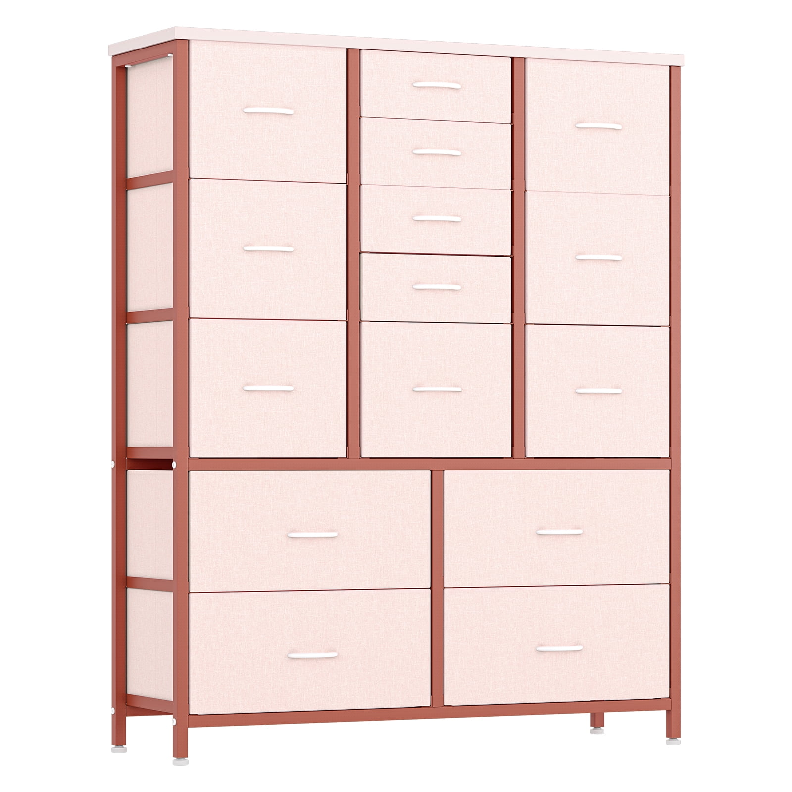 tall dresser for clothing deep Snhomee 5-Drawer Tall Dresser with LED Lights & Shelves  Modern Storage Cabinet for Bedroom, Living Room & Entryway 31.3" W x 48.5" H x 15.7" D /