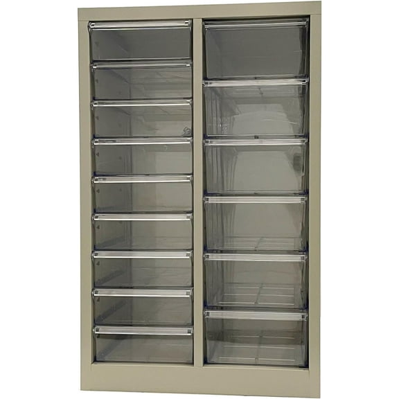 15 Drawer Storage File Cabinet Visual Document Storage Cabinet for Office Warehouse Garage