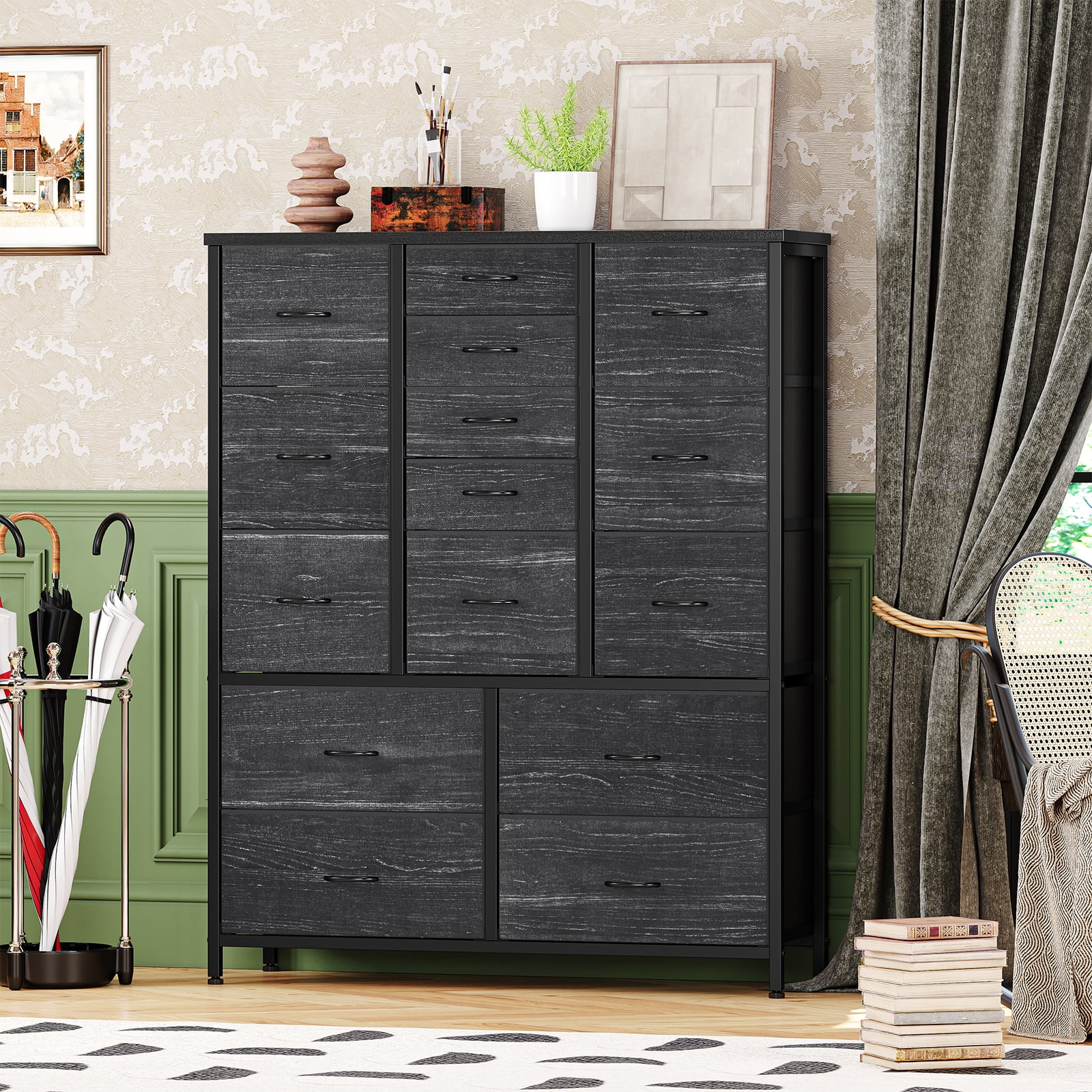 15 Drawers Dresser for Bedroom, Tall Dressers & Chests of Drawers for ...