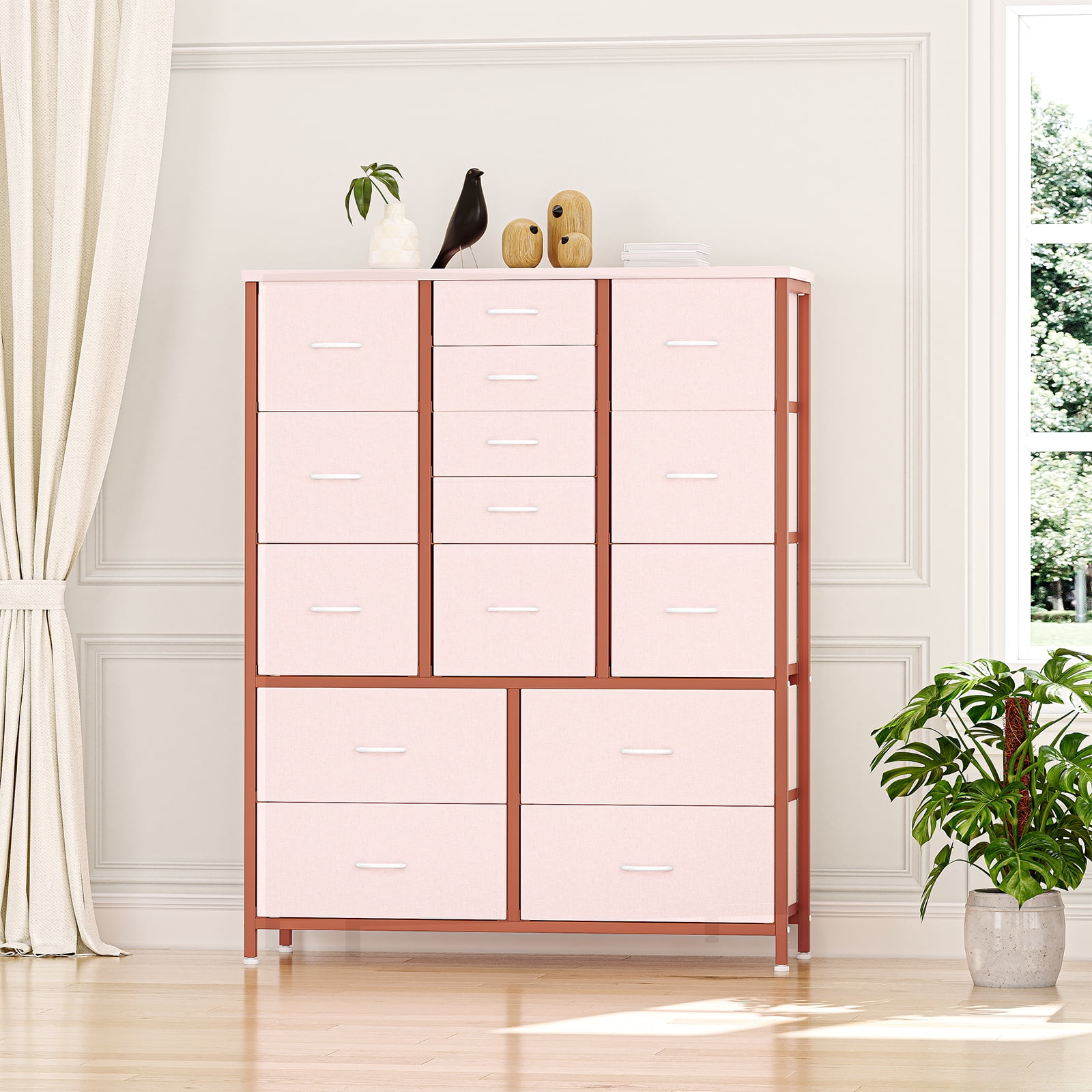 15 Drawers Dresser, Tall Dressers for Bedroom, Large Chests of Drawers ...