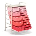 15 Drawers Rolling Storage Cart, Multipurpose Craft Storage Cart with