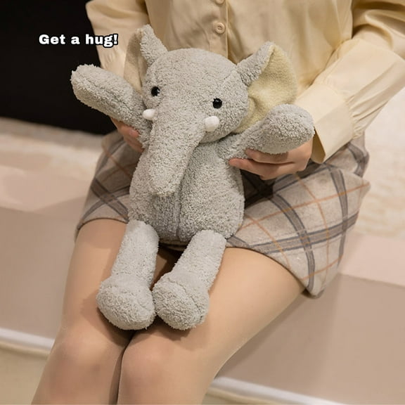 15" Elephant Plush Toy – Ultra-Soft Elephant Stuffed Animal, Cute Elephant Plush Pillow Birthday Gift for Kids & Adults, Perfect for Snuggling, Playtime, and Bedroom Decor