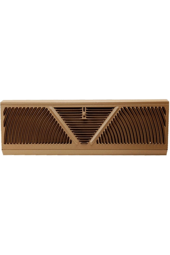 15" Extended Height Brown Baseboard Register