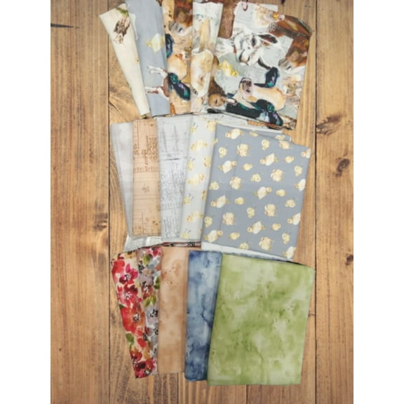 15 Fat Quarters - Assorted Farm Life Fat Quarter Bundle