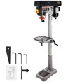 thumbnail image 1 of 15 in Floor Drill Press, 7.5 Amp 120V Pure Copper Motor, 288-3084 RPM Variable Speed Cast Iron Bench Drill Press, 0-45° Tilting Worktable, Tabletop Drilling Machine for Wood Metal, 1 of 8