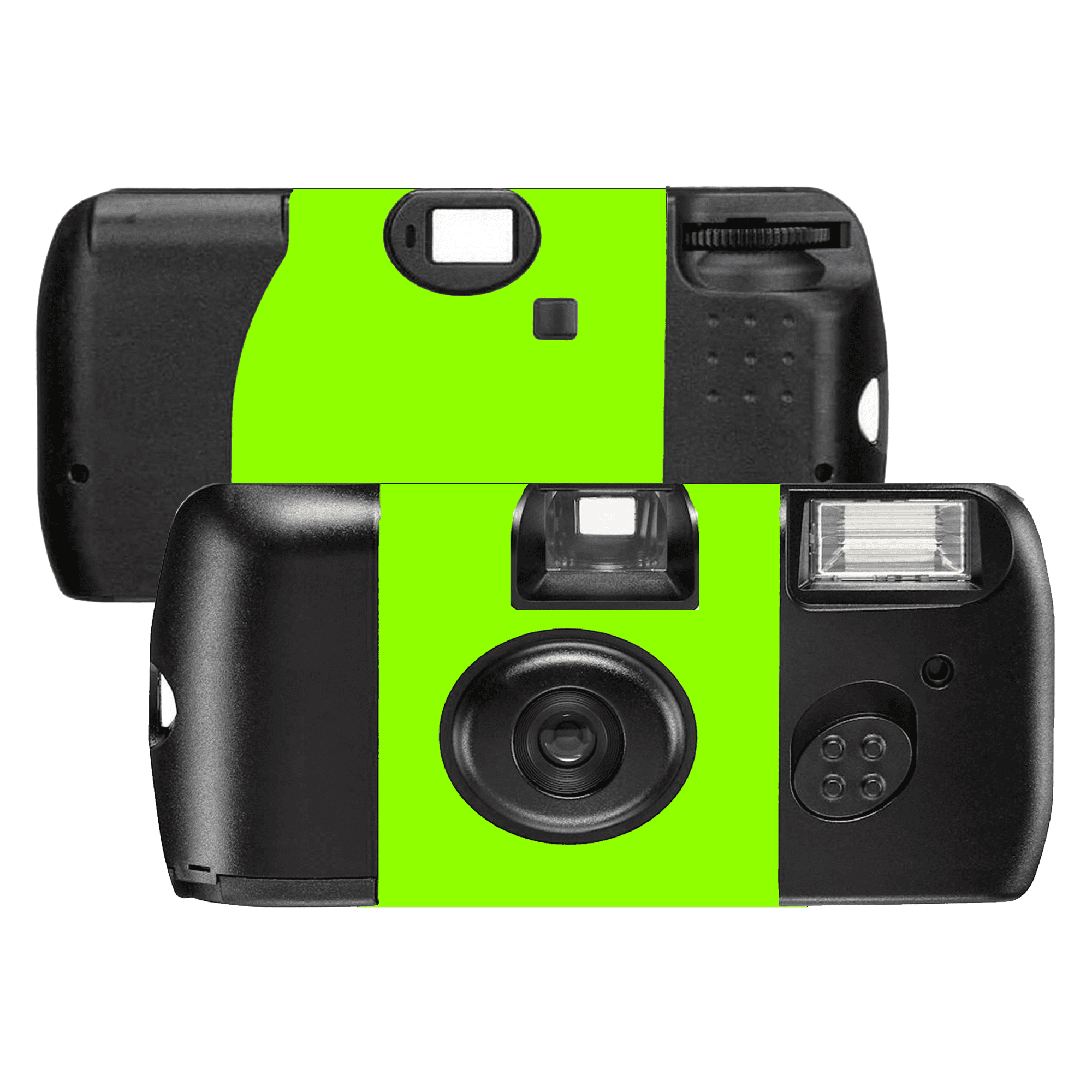 15 Fluorescent Green label Film Camera – Kodak 400 Speed Single