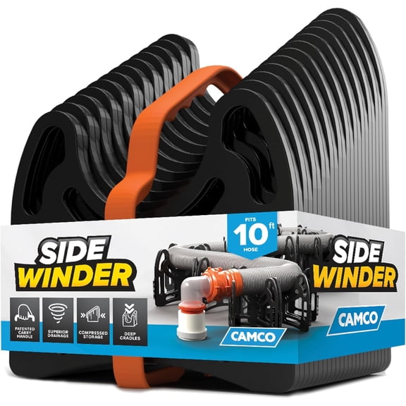 15-Foot RV Sewer Hose Support with Telescoping Design | Flexible Hose Cradle for Avoiding Obstacles | Folding Storage for Campers