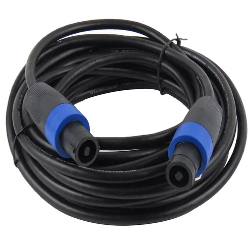15 Ft Speakon To Speakon Cable 12 Gauge Awg Wire Dj/ Pro Audio Pa Speaker Cable