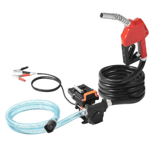15 GPM 12V Portable Fuel Transfer Pump Kit with Auto Nozzle