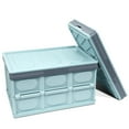 15 Gallon Large Plastic Storage Bins with Lids, 2 Pack Heavy Duty