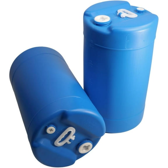 15 Gallon Water Storage Tank - 2 Tank- Water Storage for Emergencies - Durable, Reusable, Portable, BPA Free, Food Grade Plastic - Emergency Zone