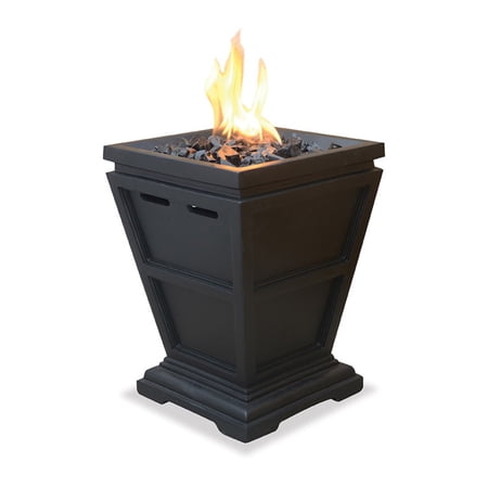 Endless Summer LP Gas Outdoor Fire Column, 15x11 in. Slate Finish