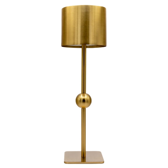 15" Gold Touch Lamp with Ball Design, Rechargeable, Multi-Light & Dimmable, USB Powered