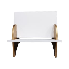 15" Gold & White Tabletop Bookshelf by Ashland - Spring Home Decor