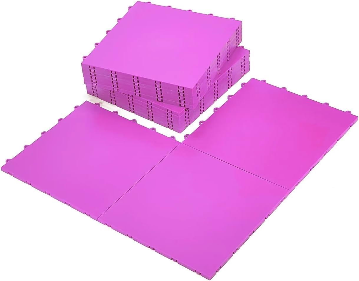 15 Green Tiles High Durability Colored Flooring Tiles Interlocking