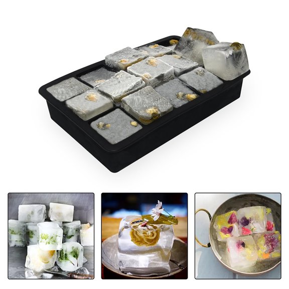 15 Grid Silicone Ice Tray - Flexible Ice Maker for Effortless Ice Cubes and Versatile Kitchen Use