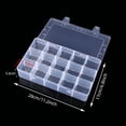 thumbnail image 1 of 15 Grids Oversize Storage Box Container Plastic Box Adjustable Compartment Jewelry Earring Bead Screw Holder Case Display Case 15 Grids, 1 of 5