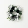 thumbnail image 1 of 15"H Sullivans Black Ball Pine Christmas Mini Wreath, Multicolored, 1 of 4