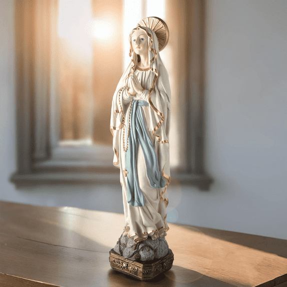 15H Virgin Mary Praying Statue Catholic Resin Figurine Home & Outdoor Garden Decor