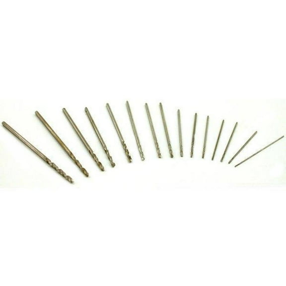 15 HSS Drill Bits Jewelers Drilling Tools