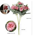 thumbnail image 1 of 15 HeadsFake Roses Artificial Flowers for Outdoors Spring Valentines Day Decorations, UV Resistant Fake Flower Bouquet Faux Silk Roses for Wedding Home Cemetery Summer Decor, 1 of 5