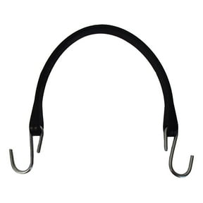 15" Heavy Duty Natural Rubber Tarp Strap/Bungee Cord w/ Hooks
