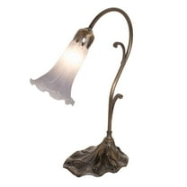 Meyda Lighting 15" High Grey Pond Lily Accent Lamp