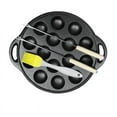 thumbnail image 1 of 15 Holes Cast Iron Takoyaki Pan Octopuses Small Baking Pan for Pancake Balls Poffertjes Takoyaki Banh Khot, 1 of 8