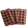 thumbnail image 1 of 15 Holes Five-pointed Star Silicone Molds, Kitchen Baking Tool, Kitchen Baking Molds for Chocolate, Cake, Jelly, Pudding, 1 of 5