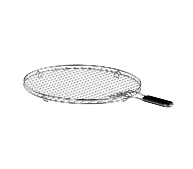 15" Hotshot Wood Burning Fire Pit Grill Silver Round Stainless Steel