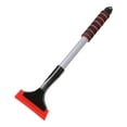 thumbnail image 1 of 15" Ice Scraper Snow Brush 1 Pc Auto Ice Scraper Ice Scraper with Foam Grip Snow & Ice Scrapers for Car Windshield Snow Removal for Car SUV or Truck, Snow Shovel for Car, Scratch Free, Red, 1 of 7