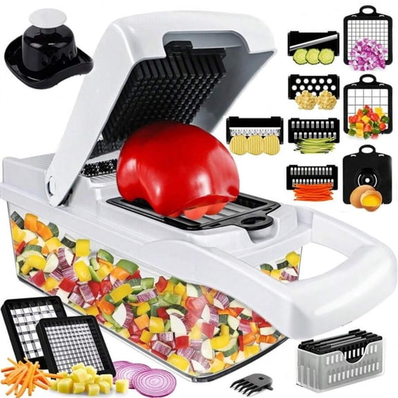 15 In 1 Kitchen Vegetable Chopper And Cooking Ingredient Slicer, Kitchen Small Tool, Multifunctional Vegetable And Fruit Slicer