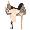 thumbnail image 1 of 15 In Flex Tree Western Horse Saddle American Leather Trail Barrel By Hilason, 1 of 7