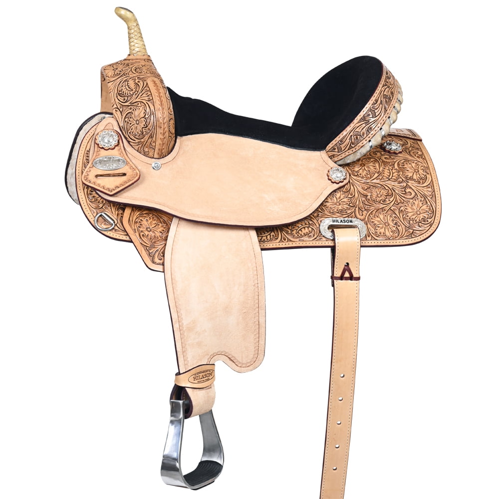 15 In Flex Tree Western Horse Saddle American Leather Trail Barrel By ...