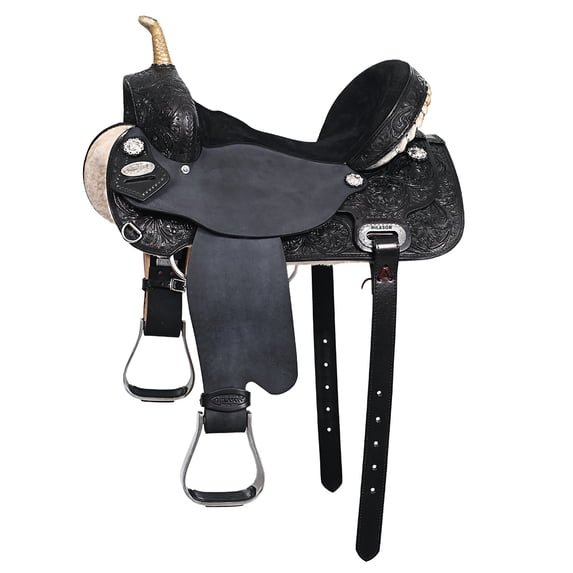 15 In Flex Tree Western Horse Saddle American Leather Trail Barrel By Hilason