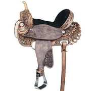 15 In Flex Tree Western Horse Saddle American Leather Trail Barrel Racing By Hilason