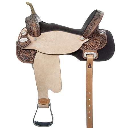 15 In Flex Tree Western Horse Saddle Hilason In American Leather Barrel Trail