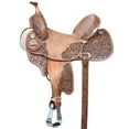 thumbnail image 1 of 15 In HILASON Western Horse Ranch Roping Saddle Riding Brown, 1 of 7