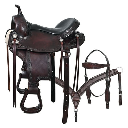 15 In Hilason Gaited Western Horse Flex Pleasure American Leather Saddle