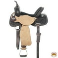 thumbnail image 1 of 15 In Hilason Western Horse Barrel Trail Pleasurer American Leather Saddle, 1 of 8