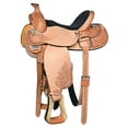 thumbnail image 1 of 15 In Western Horse Saddle American Leather Ranch Roping Cowboy Hilason, 1 of 8