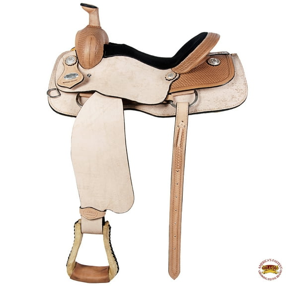 15 In Western Horse Saddle American Leather Ranch Roping Cowboy Hilason