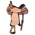 thumbnail image 1 of 15 In Western Horse Saddle American Leather Ranch Roping Cowboy Hilason, 1 of 8