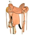 thumbnail image 1 of 15 In Western Horse Saddle American Leather Ranch Roping Trail Hilason Tan, 1 of 8