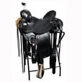 thumbnail image 1 of 15 In Western Horse Wade Saddle American Leather Ranch Roping Black Hilason, 1 of 8