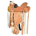 thumbnail image 1 of 15 In Western Horse Wade Saddle American Leather Ranch Roping Tan Hilason, 1 of 8
